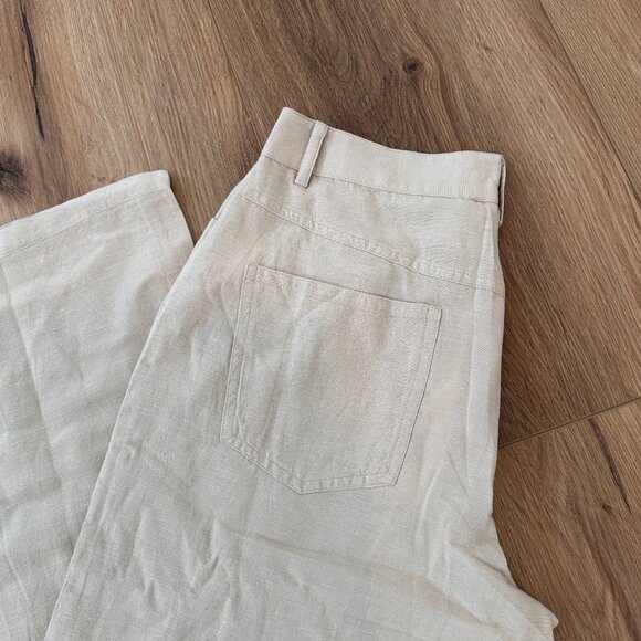 NA-KD Mid Waist Linen Mix Pants - Picture 10 of 15